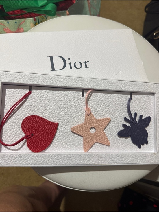 Dior Handbags - Dior Leather Charm Set - Red, Blush, Navy